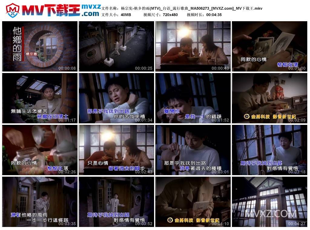 杨宗宪-他乡的雨(MTV)_台语_流行歌曲_MA506273